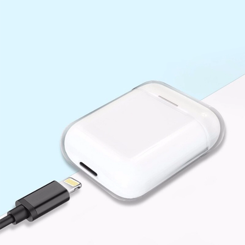 Airpods Uyumlu Kılıf Şeffaf Sert Kristal Zore Airbag 14 Kılıf