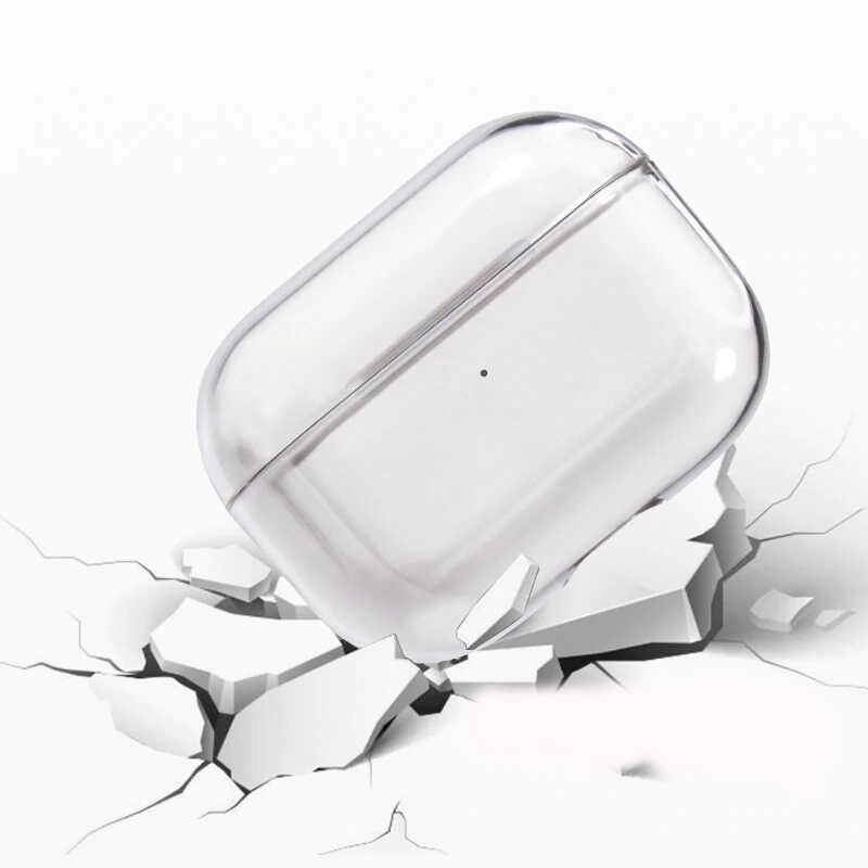 Airpods Uyumlu Pro Kılıf Şeffaf Sert Kristal Zore Airbag 14 Kılıf