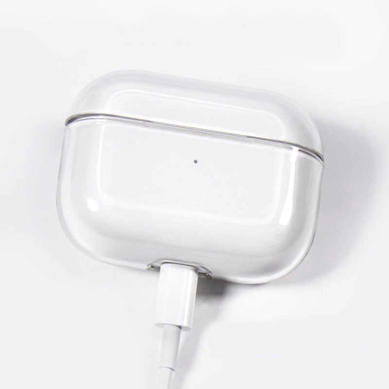 Airpods Uyumlu Pro Kılıf Şeffaf Sert Kristal Zore Airbag 14 Kılıf