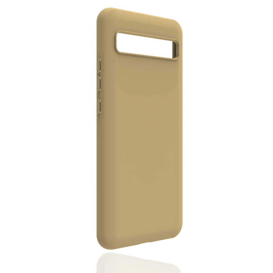 TCL 10 Plus Kılıf Zore Biye Silikon-Gold