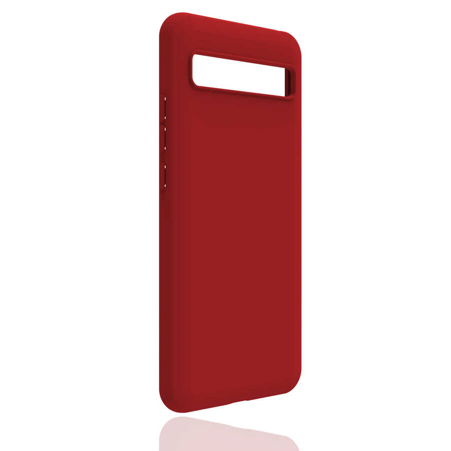 TCL 10 Plus Kılıf Zore Biye Silikon-Kırmızı