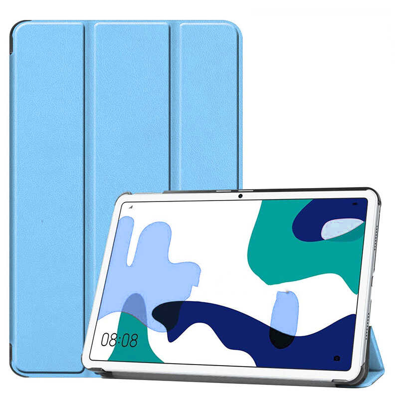 Huawei Uyumlu MatePad 10.4 Zore Smart Kapak Standlı 1-1 Kılıf-Mavi