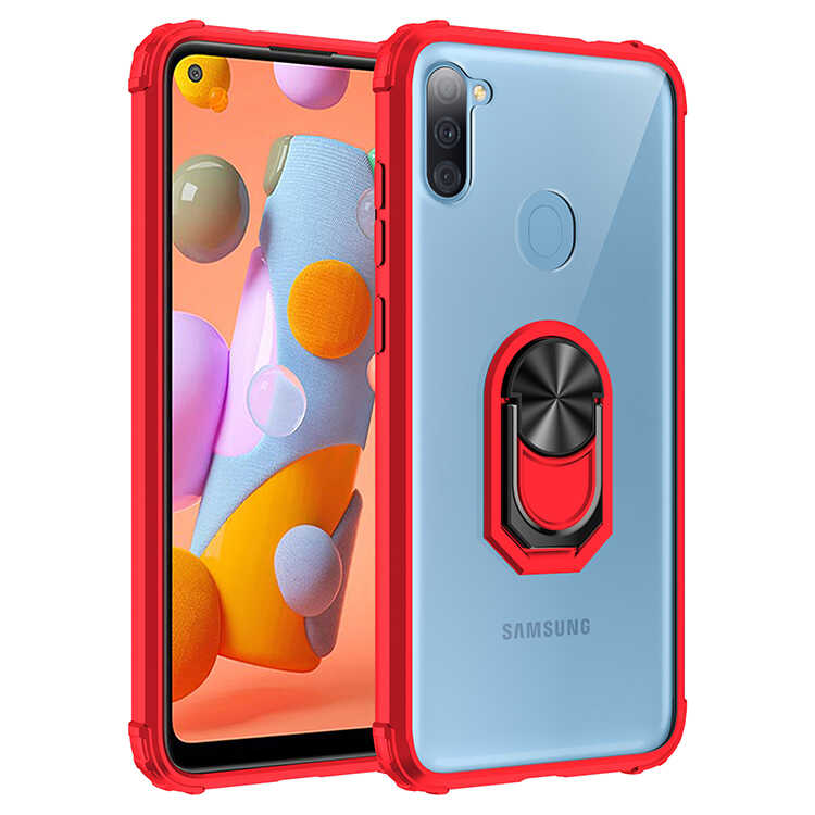Galaxy Uyumlu A11 Kılıf Zore Mola Kapak-Kırmızı