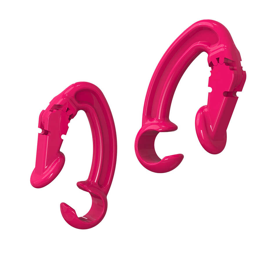 Airpods Uyumlu Zore Earhook Kulaklık Tutucu Aparat-Pembe koyu