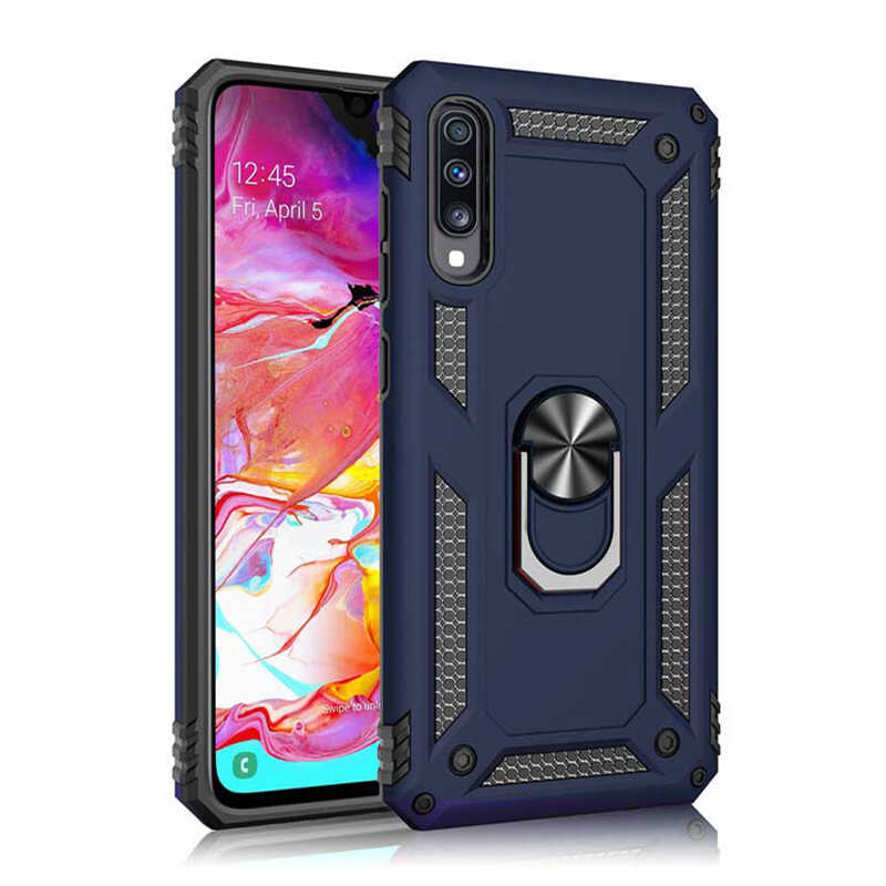 Huawei Uyumlu P Smart Pro 2019 Kılıf Zore Vega Kapak-Mavi