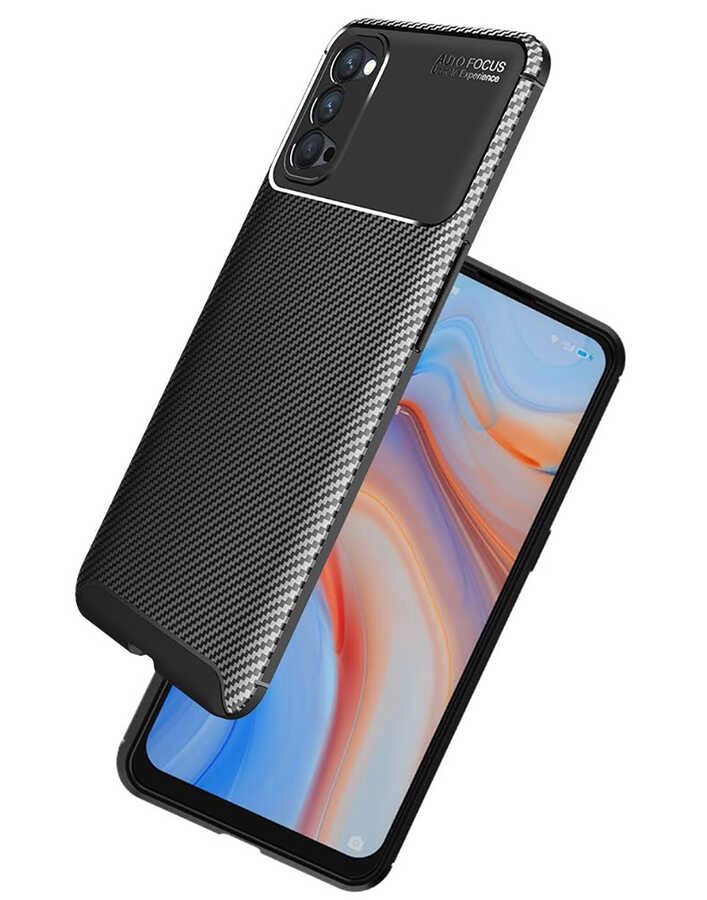 Oppo Reno 4 Kılıf Zore Negro Silikon Kapak