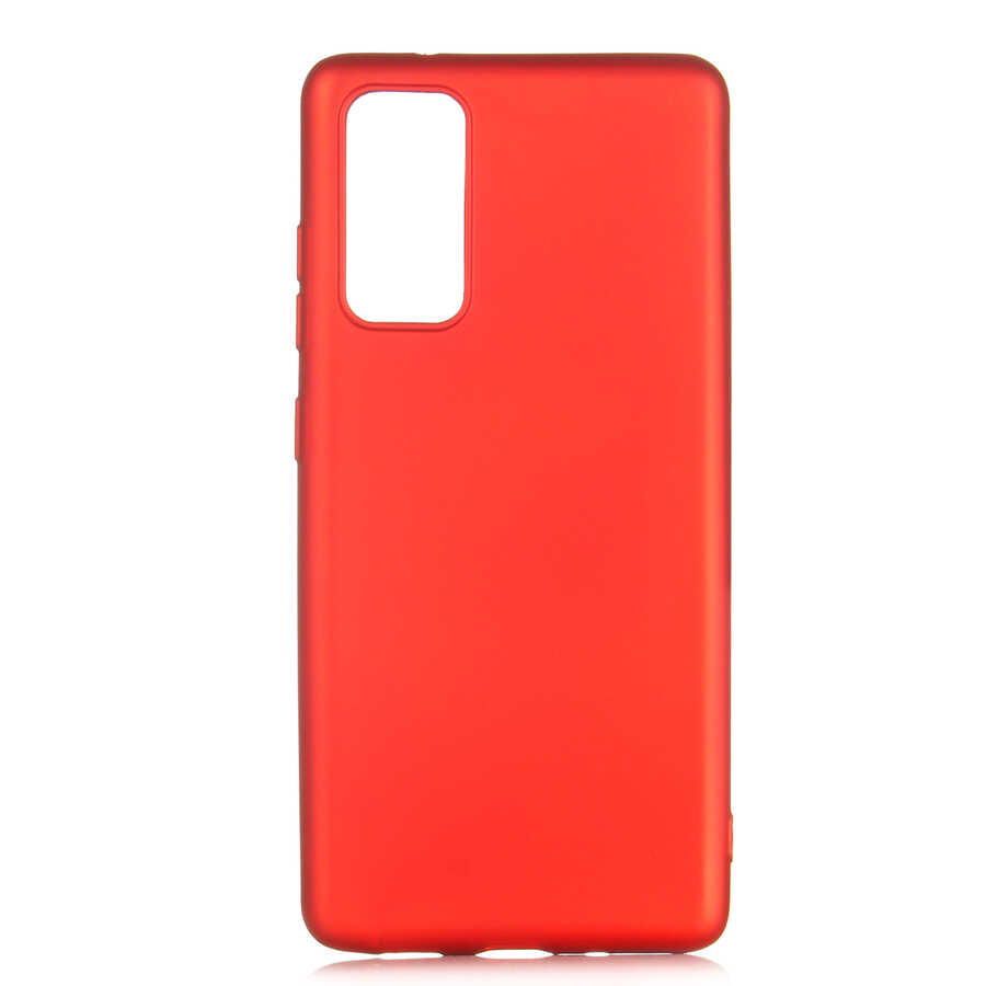 Galaxy Uyumlu S20 FE Kılıf Zore Premier Silikon Kapak-Kırmızı