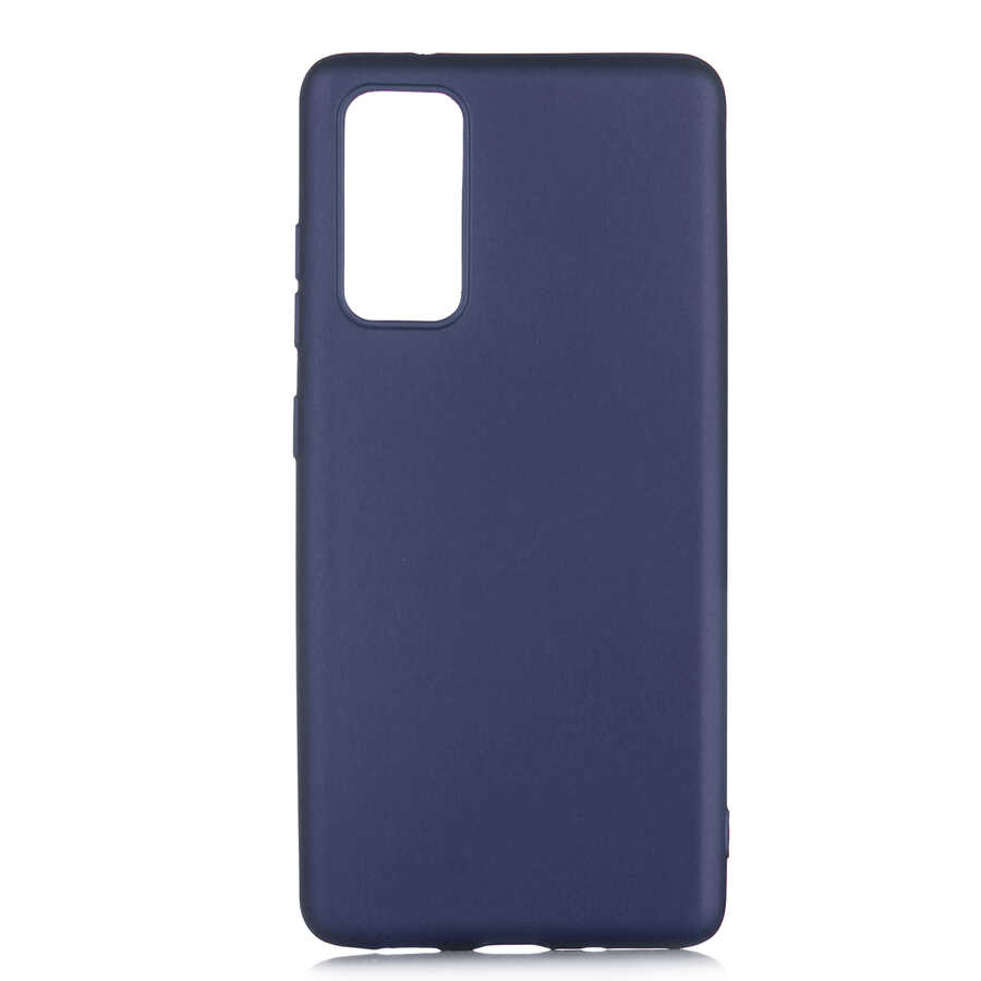 Galaxy Uyumlu S20 FE Kılıf Zore Premier Silikon Kapak-Lacivert
