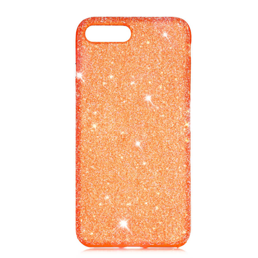 iPhone Uyumlu 7 Plus Kılıf ​​​Zore Eni Kapak-Turuncu