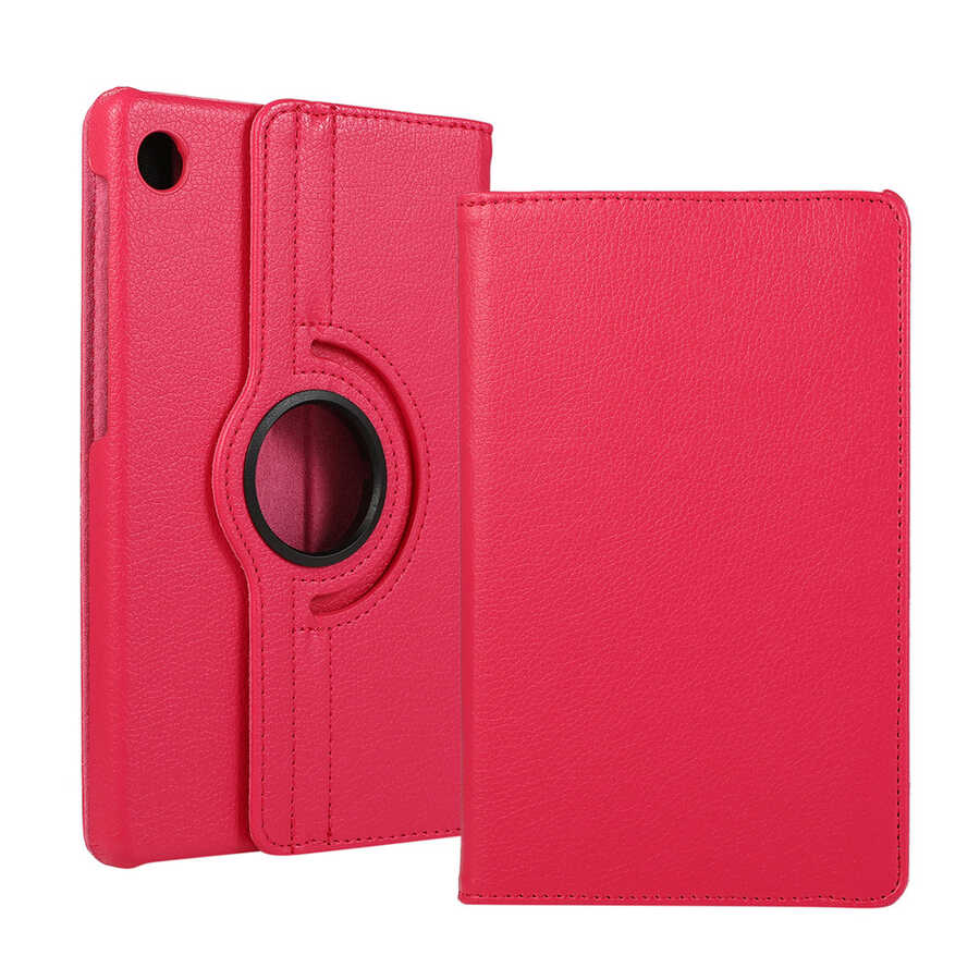 Huawei Uyumlu MatePad T10 Zore Dönebilen Standlı Kılıf-Pembe