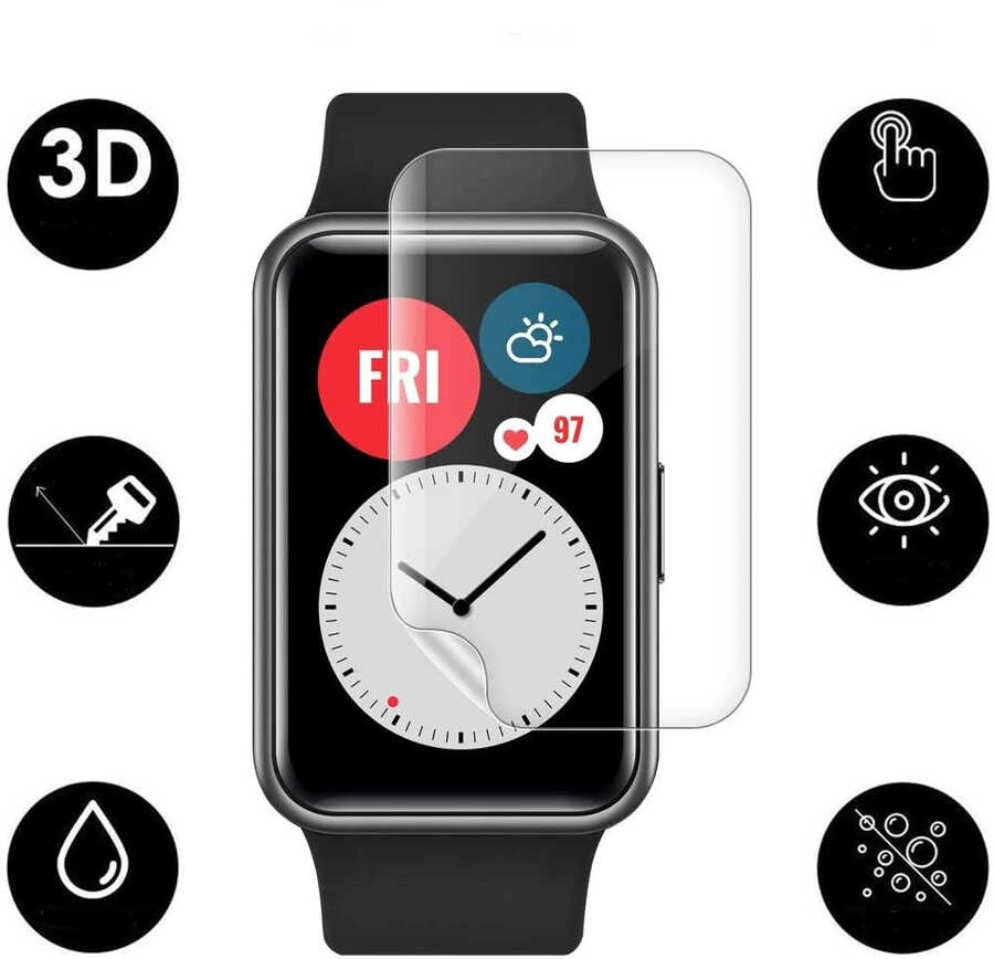 Huawei Uyumlu Watch Fit Zore Narr Tpu Body Ekran Koruyucu