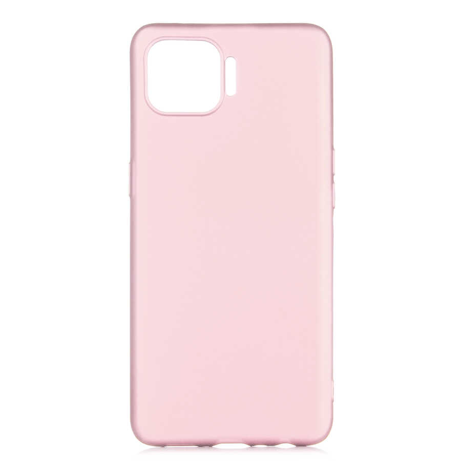 Oppo Reno 4 Lite Kılıf Zore Premier Silikon Kapak-Rose gold