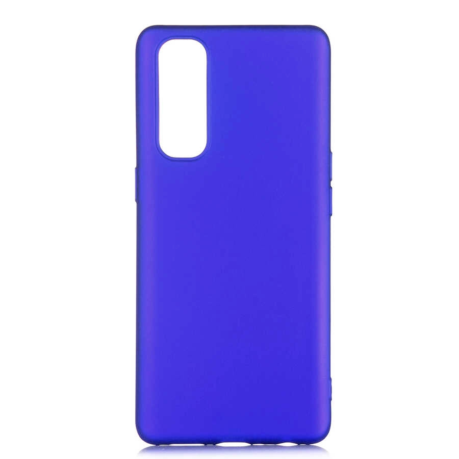 Oppo Reno 4 Pro 4G Kılıf Zore Premier Silikon Kapak-Saks mavi