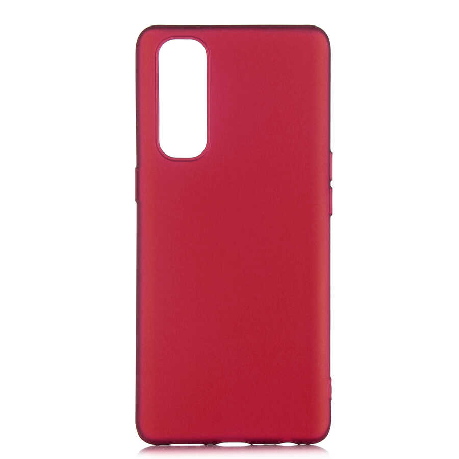 Oppo Reno 4 Pro 4G Kılıf Zore Premier Silikon Kapak-Mürdüm