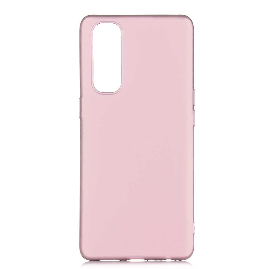 Oppo Reno 4 Pro 4G Kılıf Zore Premier Silikon Kapak-Rose gold