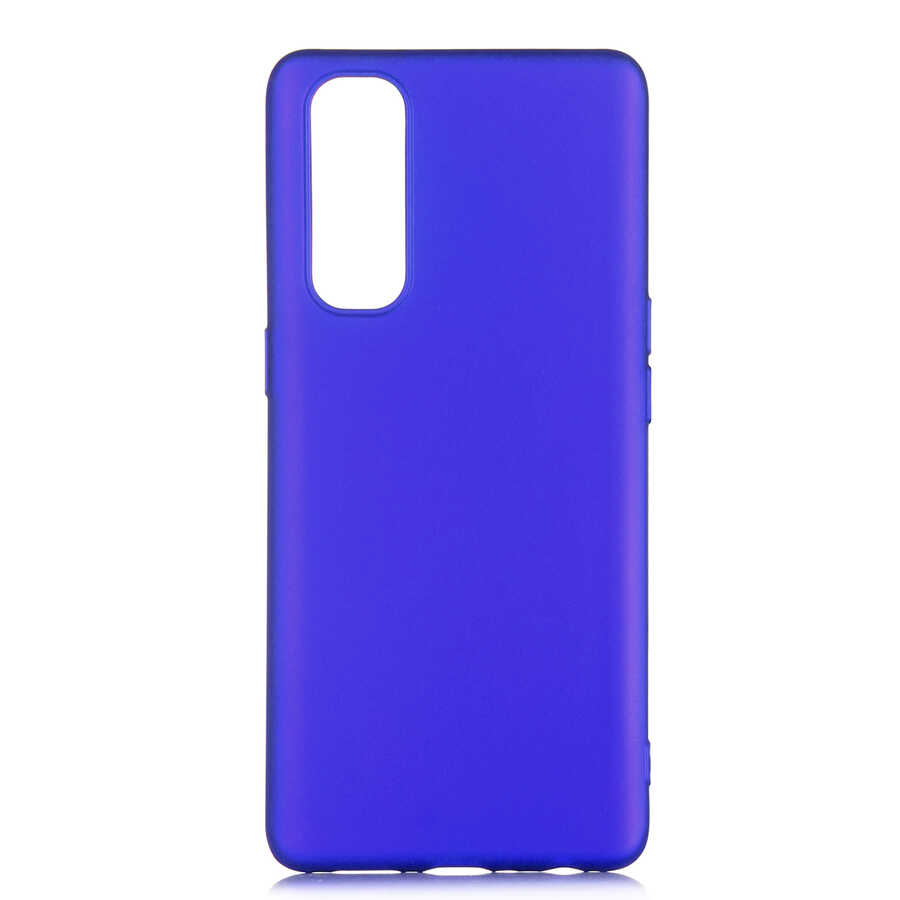 Oppo Reno 4 Pro 4G Kılıf Zore Premier Silikon Kapak-Saks mavi