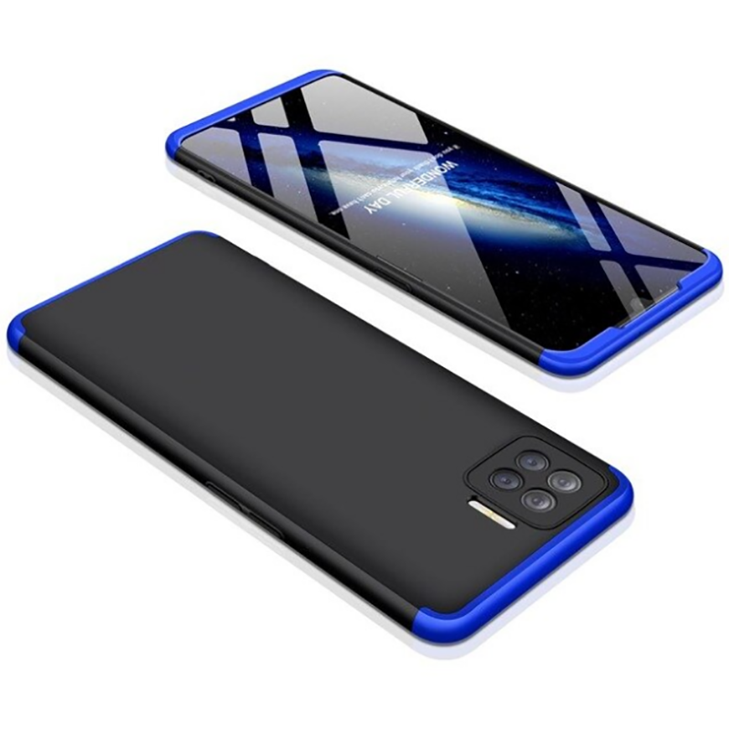 Oppo Reno 4 Lite Kılıf Zore Ays Kapak-Siyah-mavi