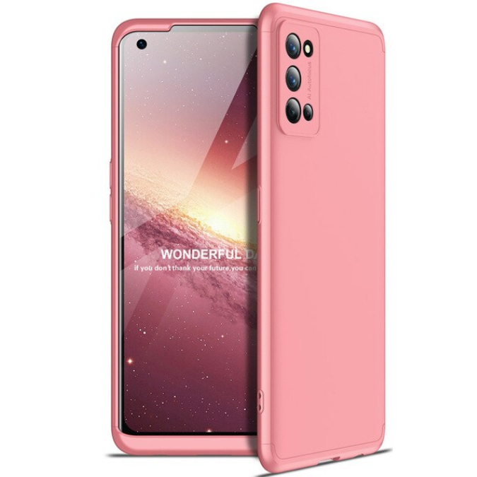 Realme 7 Pro Kılıf Zore Ays Kapak-Rose gold