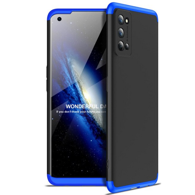 Realme 7 Pro Kılıf Zore Ays Kapak-Siyah-mavi