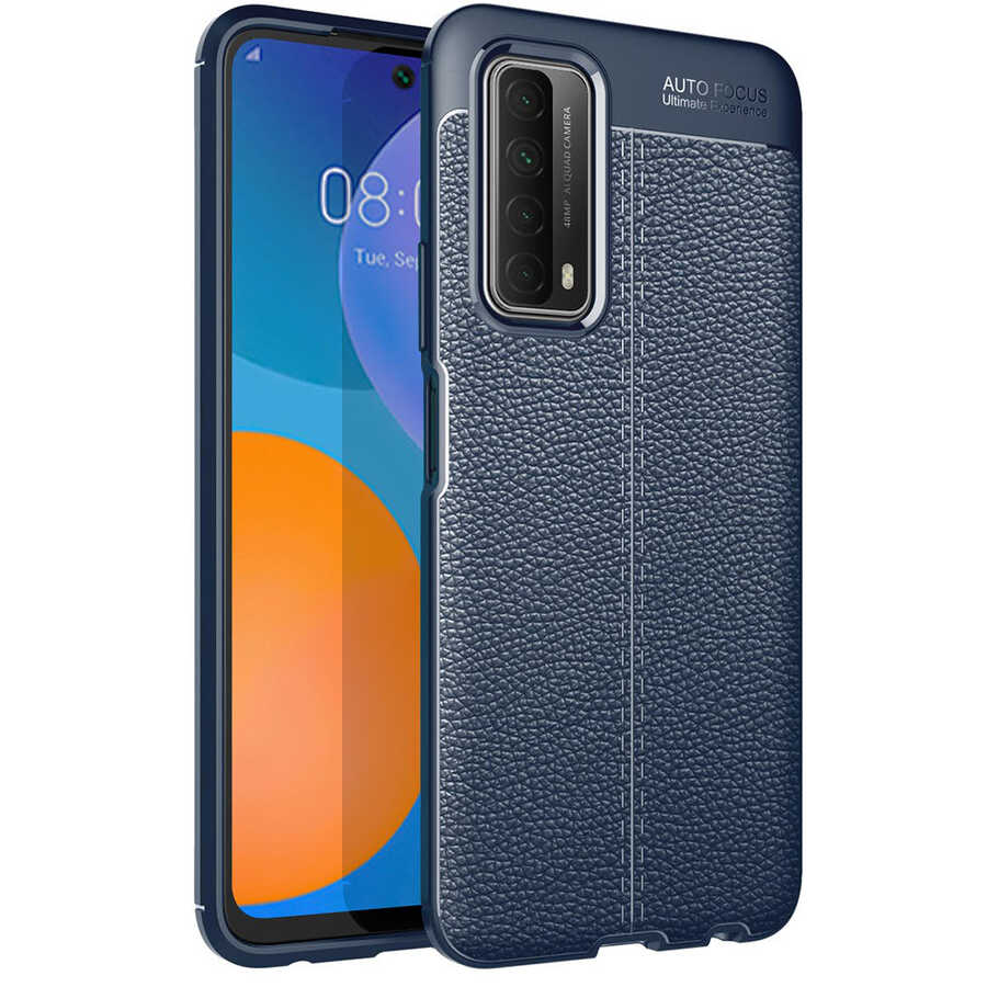 Huawei Uyumlu P Smart 2021 Kılıf Zore Niss Silikon Kapak-Lacivert