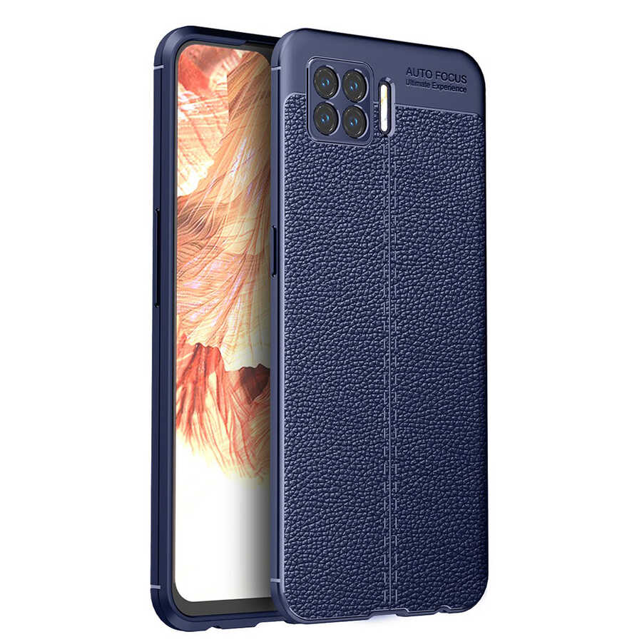 Oppo A73 Kılıf Zore Niss Silikon Kapak-Lacivert