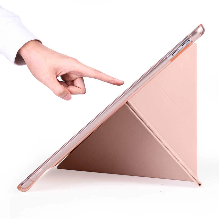 iPad Uyumlu Pro 10.5 (7.Nesil) Kılıf Zore Tri Folding Kalem Bölmeli Standlı Kılıf