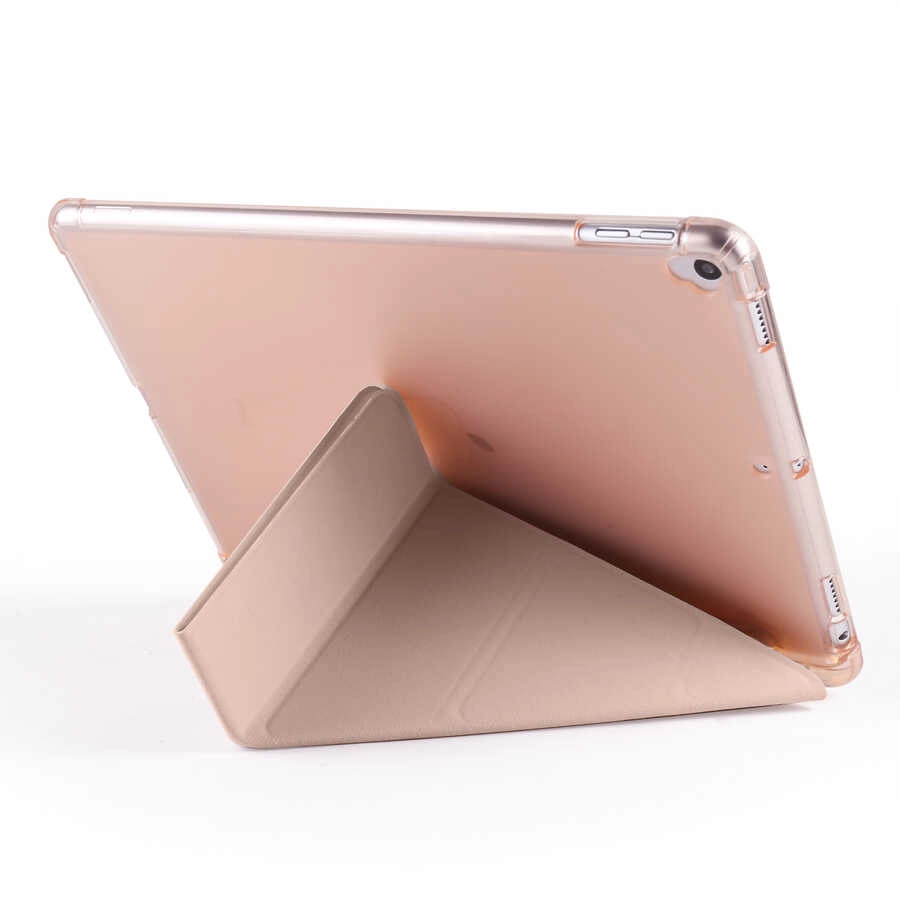 iPad Uyumlu Pro 10.5 (7.Nesil) Kılıf Zore Tri Folding Kalem Bölmeli Standlı Kılıf