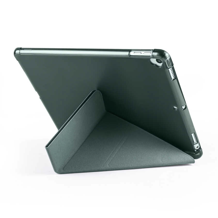 iPad Uyumlu 10.2 (8.Nesil) Kılıf Zore Tri Folding Kalem Bölmeli Standlı Kılıf