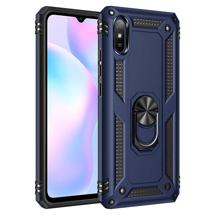 Xiaomi Uyumlu  Redmi 9A Kılıf Zore Vega Kapak-Mavi