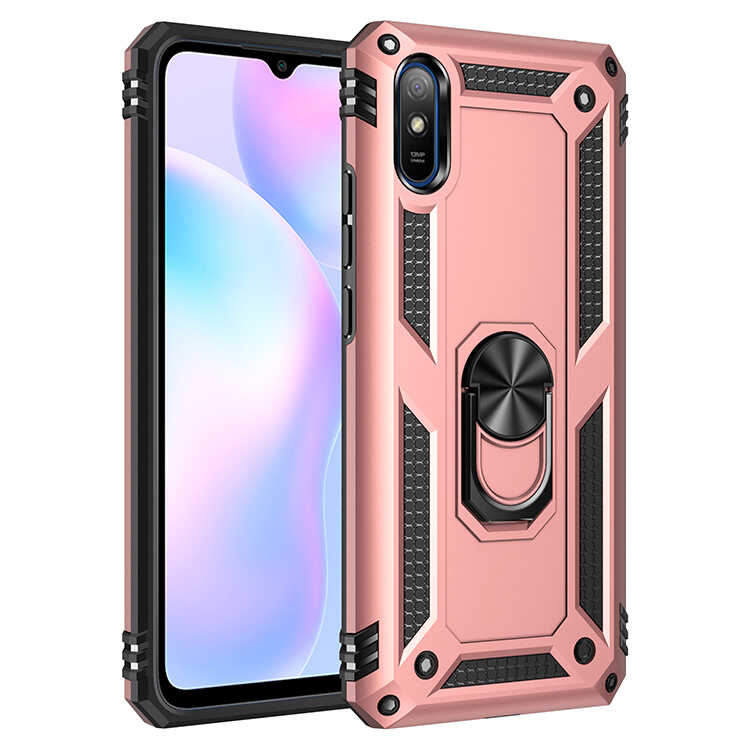 Xiaomi Uyumlu  Redmi 9A Kılıf Zore Vega Kapak-Rose gold