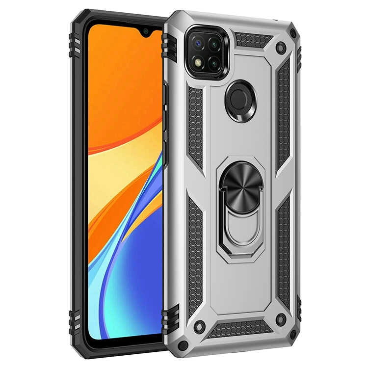 Xiaomi Uyumlu  Redmi 9C Kılıf Zore Vega Kapak-Gri
