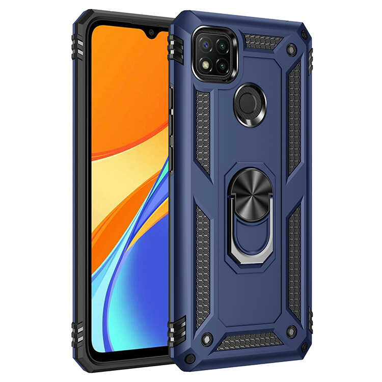 Xiaomi Uyumlu  Redmi 9C Kılıf Zore Vega Kapak-Mavi
