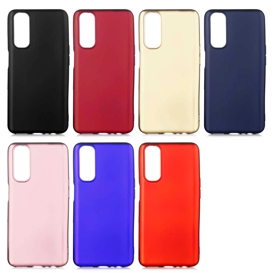 Realme 7 Kılıf Zore Premier Silikon Kapak-Kırmızı