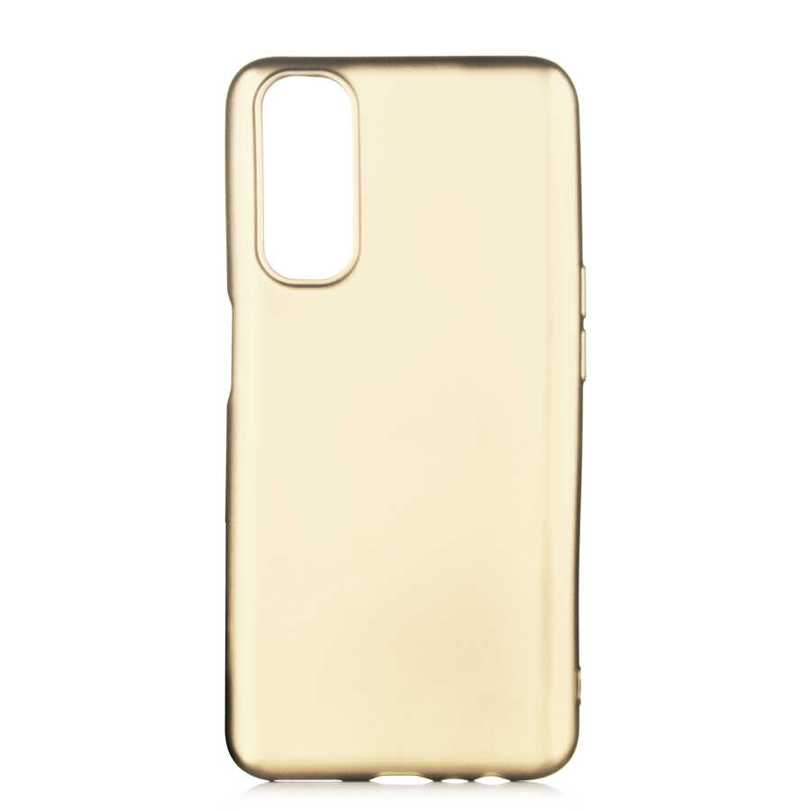 Realme 7 Kılıf Zore Premier Silikon Kapak-Gold