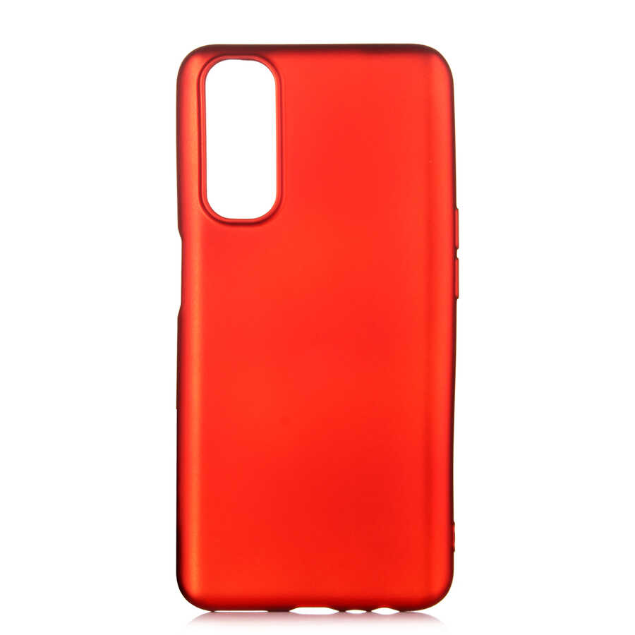 Realme 7 Kılıf Zore Premier Silikon Kapak-Kırmızı