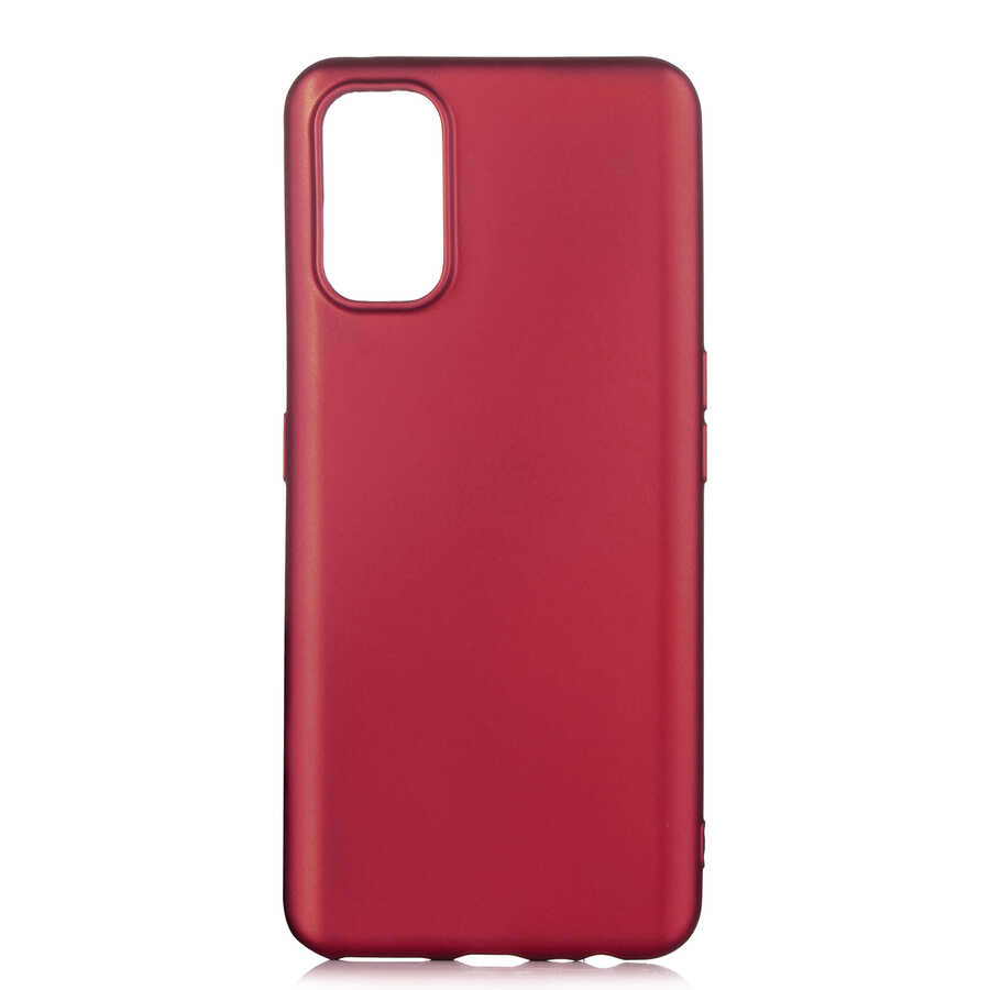 Realme 7 Pro Kılıf Zore Premier Silikon Kapak-Mürdüm