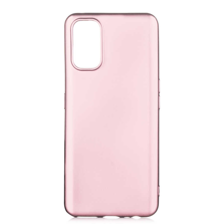 Realme 7 Pro Kılıf Zore Premier Silikon Kapak-Rose gold