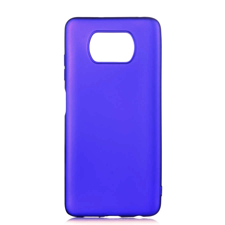 Xiaomi Uyumlu  Poco X3 Kılıf Zore Premier Silikon Kapak-Saks mavi