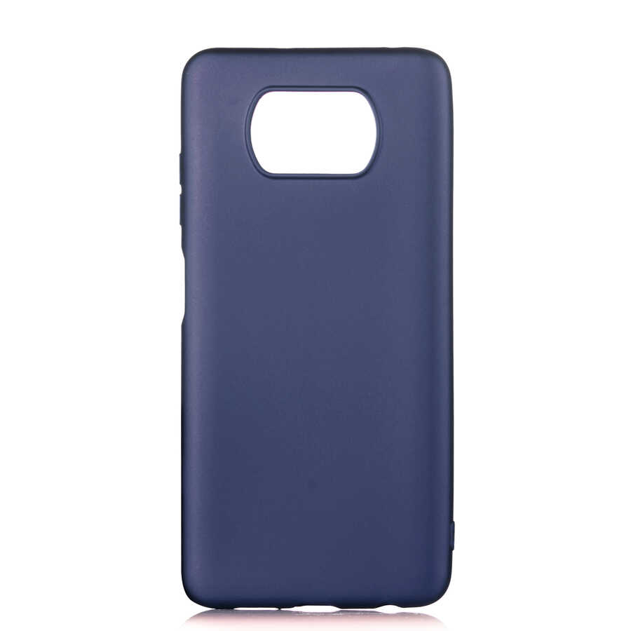 Xiaomi Uyumlu  Poco X3 Kılıf Zore Premier Silikon Kapak-Lacivert