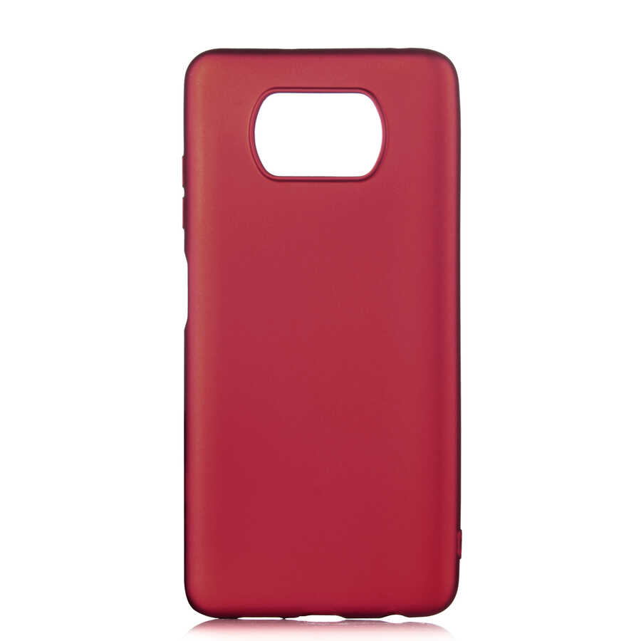 Xiaomi Uyumlu  Poco X3 Kılıf Zore Premier Silikon Kapak-Mürdüm