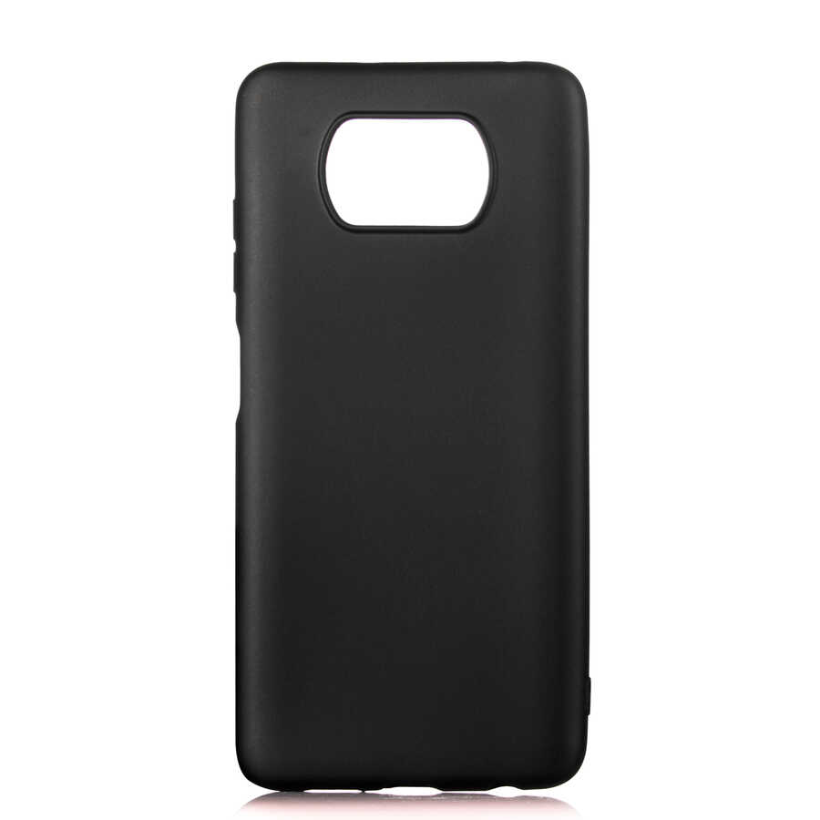 Xiaomi Uyumlu  Poco X3 Kılıf Zore Premier Silikon Kapak-Siyah