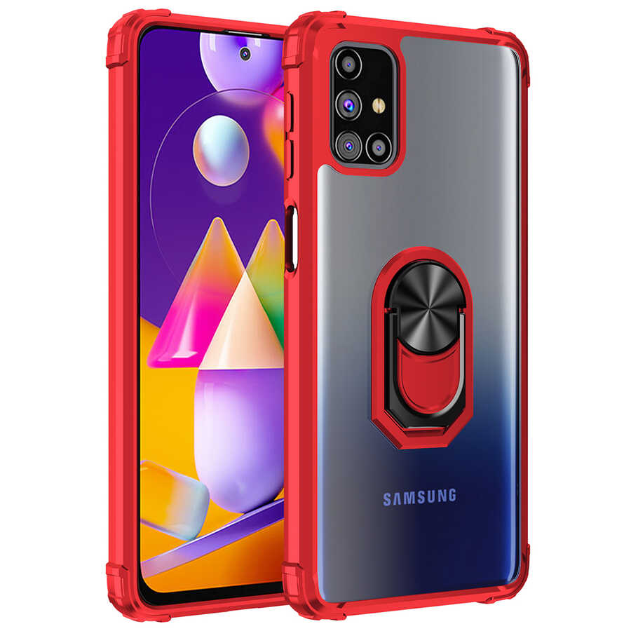 Galaxy Uyumlu M31S Kılıf Zore Mola Kapak-Kırmızı