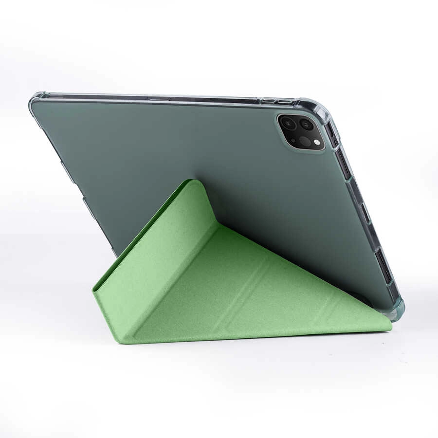 iPad Uyumlu Pro 11 2020 (2.Nesil) Kılıf Zore Tri Folding Kalem Bölmeli Standlı Kılıf