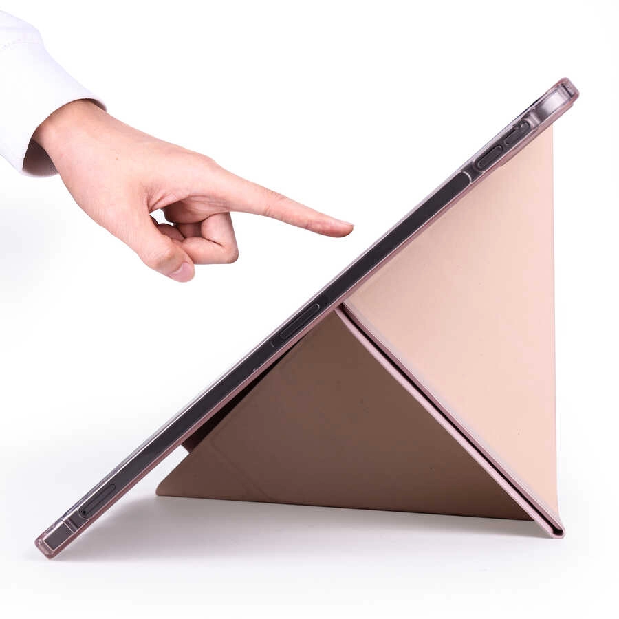 iPad Uyumlu Air 10.9 2020 (4.Nesil) Kılıf Zore Tri Folding Kalem Bölmeli Standlı Kılıf