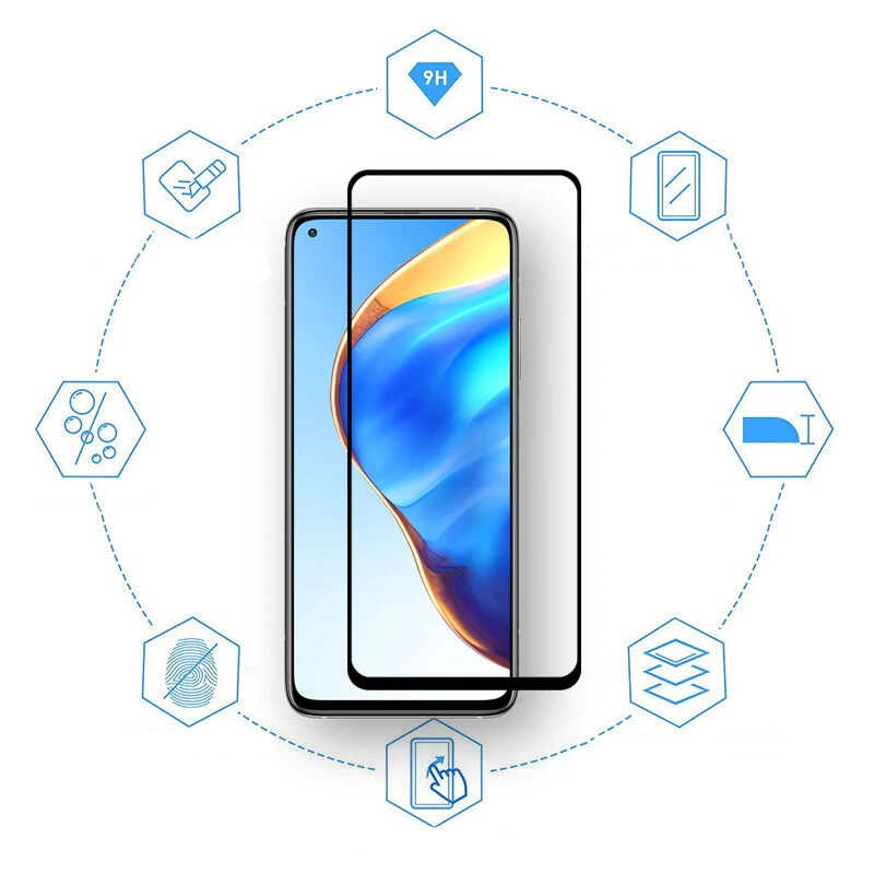 Xiaomi Uyumlu  Mi 10T Pro 5G Zore Kenarları Kırılmaya Dayanıklı Cam Ekran Koruyucu
