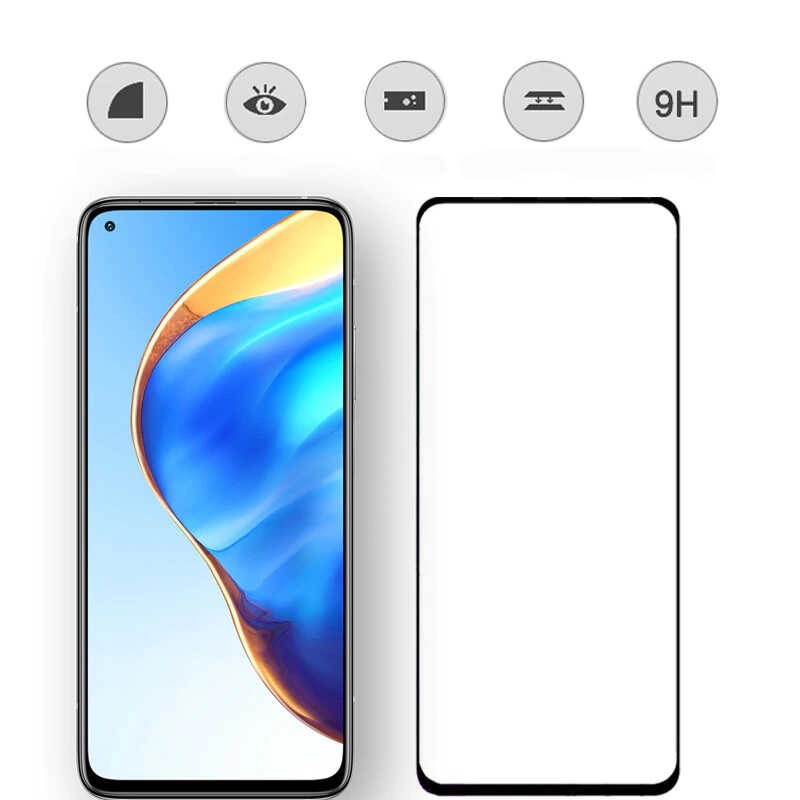 Xiaomi Uyumlu  Mi 10T Pro 5G Zore Kenarları Kırılmaya Dayanıklı Cam Ekran Koruyucu