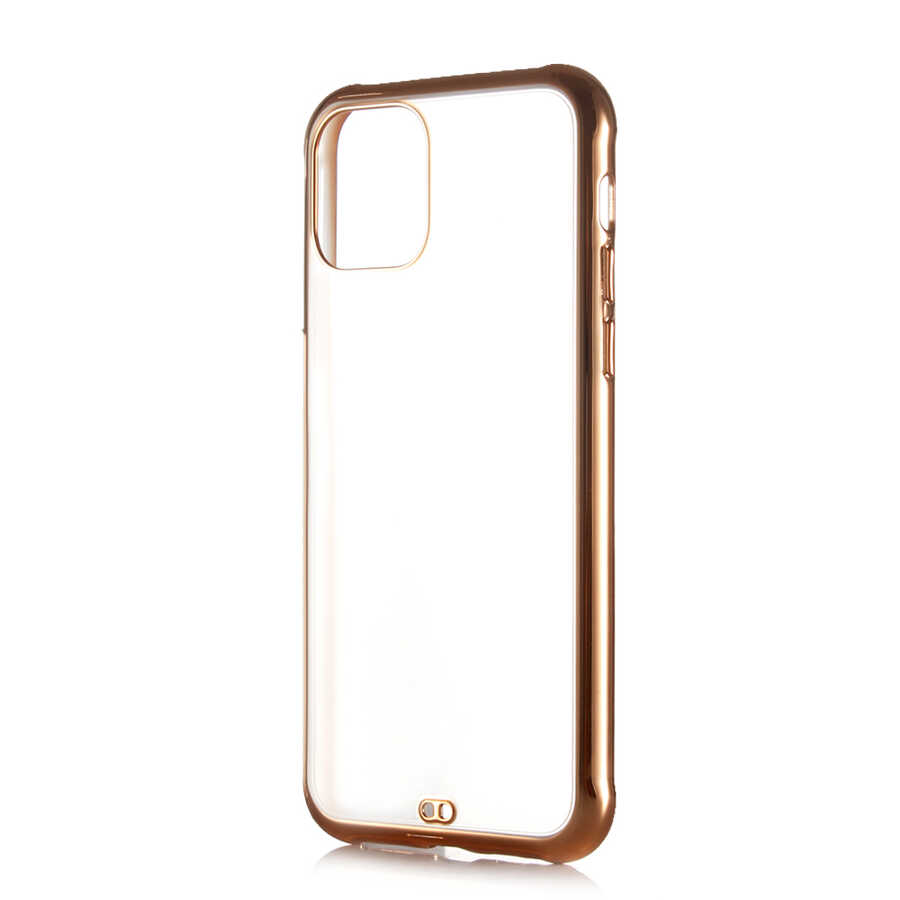 iPhone Uyumlu 12 Kılıf Zore Voit Kapak-Gold