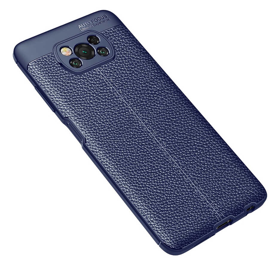 Xiaomi Uyumlu  Poco X3 Kılıf Zore Niss Silikon Kapak-Lacivert