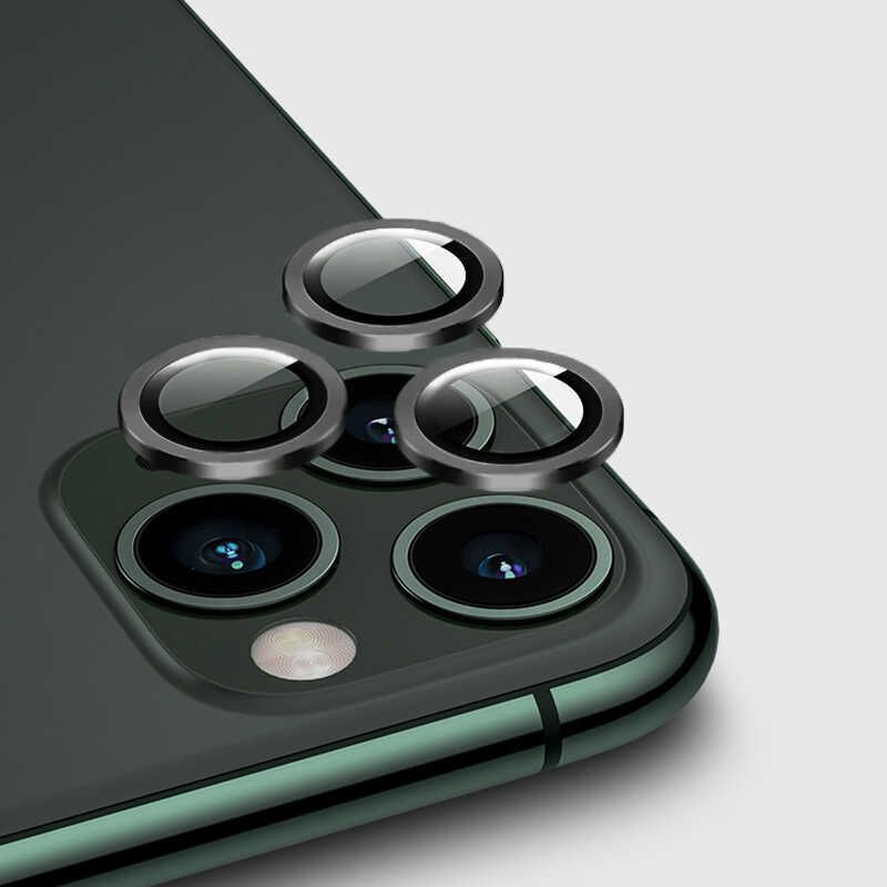 iPhone Uyumlu 12 Pro Zore CL-02 Kamera Lens Koruyucu-Gri