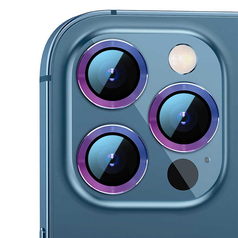 iPhone Uyumlu 12 Pro Max Zore CL-02 Kamera Lens Koruyucu-Colorful